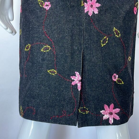 Tara Jarmon Black Denim Skirt Set - Picture 4 of 8